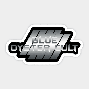 Metallic illustration Blue Oyster Cult Sticker